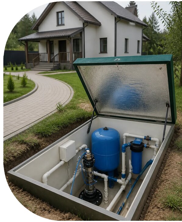 Автономное водоснабжение дома в Тынде от 154155 р. | АПаруса-Тнд